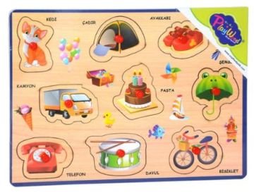 Ahşap Tutmalı Karışık Seri Puzzle