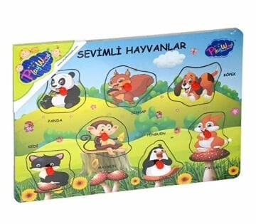 Ahşap Tutmalı Sevimli Hayvanlar