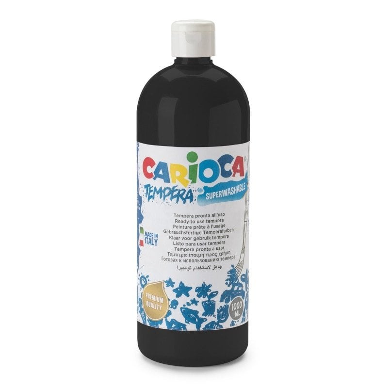 Guaj Boya (Süper Yıkanabilir) 1000 ml Siyah