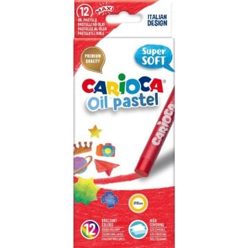 Carioca Yağlı Pastel Boya Kalemi 12´Li