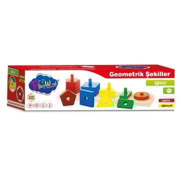 Ahşap Kutuda Geometrik Şekiller