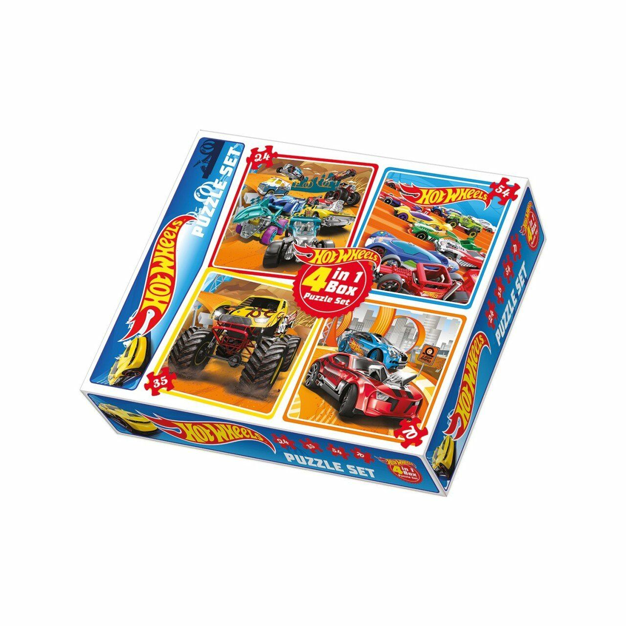 Diytoy Yayınları Hotwheels 2İn 1Box Puzzle Set