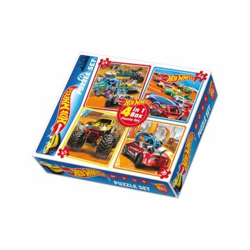 Diytoy Yayınları Hotwheels 2İn 1Box Puzzle Set