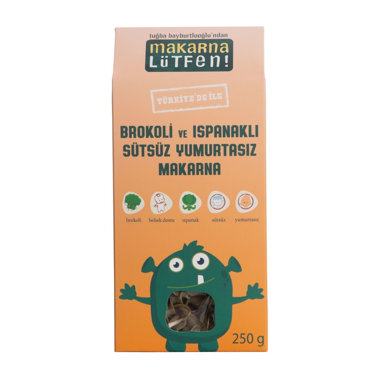 Makarna Lütfen! Brokoli Ve Ispanaklı Sütsüz Yumurtasız Makarna 250gr