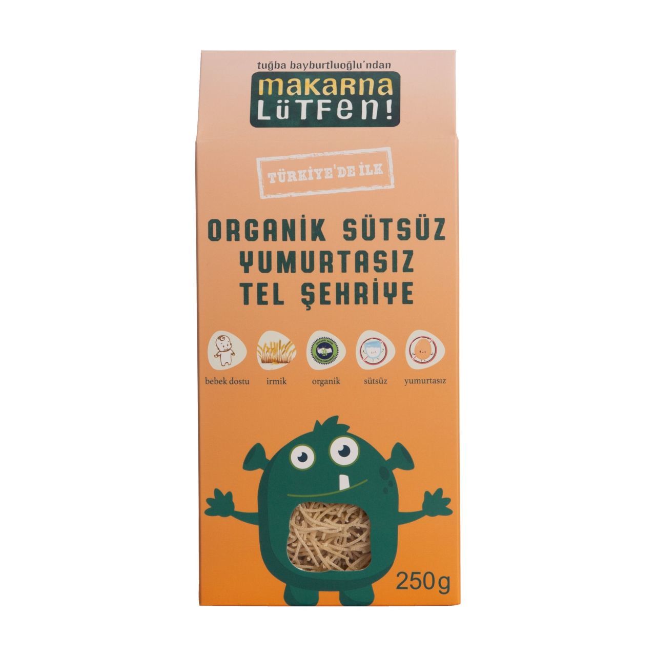 Makarna Lütfen Organik Sütsüz Yumurtasız Tel Şehriye 250gr