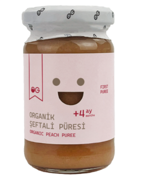 Og Natural Organik Şeftali Püresi 100 G.