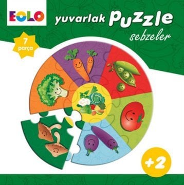 Yuvarlak Puzzle - Sebzeler