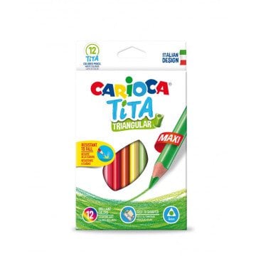 Tita Üçgen Kuru Boya Kalemi 12'li